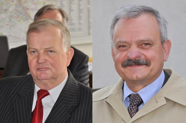 Radny Jan Pszczoła (SLD) oraz byly senator Andrzej Łuczycki (PO)