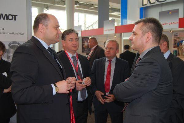 Przewodniczący rady miejskiej Dariusz Wójcik (drugi od lewej) gościł w Hanowerze w towarzystwie m.in