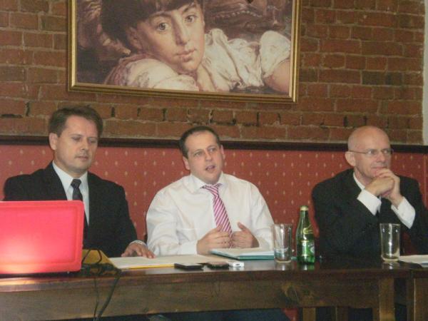 Od lewej: Wojciech Bernat, Artur Wróblewski, Wacław Bilnicki
