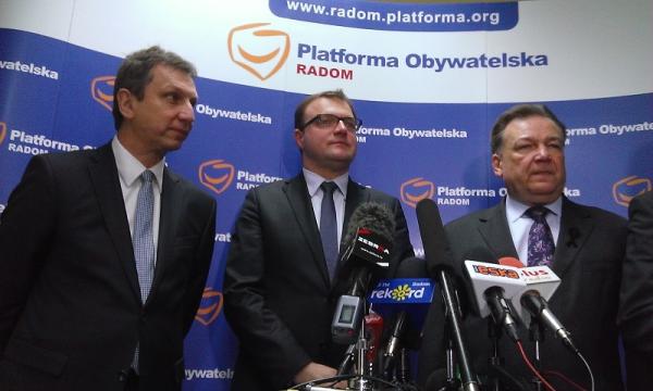 Od lewej: Andrzej Halicki, Radosław Witkowski, Adam Struzik