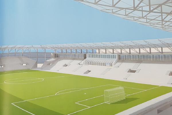 Nowy stadion Radomiaka według koncepcji przedstawionej przez firmę ROSA