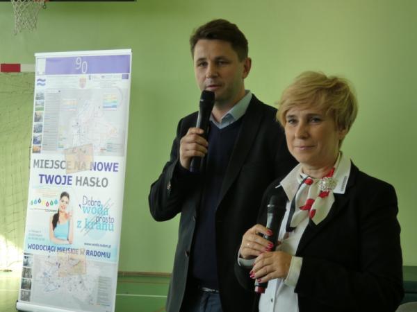 Anna Ostrowska i Jakub Kolecki podczas inauguracji konkursu 