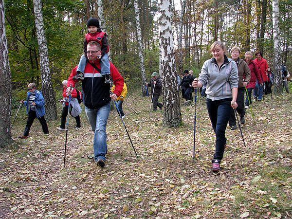 A może tak nordic walking? Tak jak robią to uczestnicy wypraw oragnizowanych przez Regionalną Dyrekc