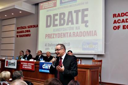 www.wsh.pl
Debata kandydatów na prezydenta Radomia.