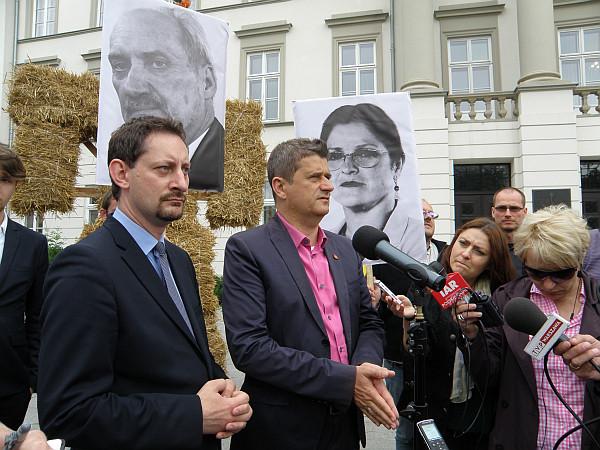 Armand Ryfiński i Janusz Palikot 