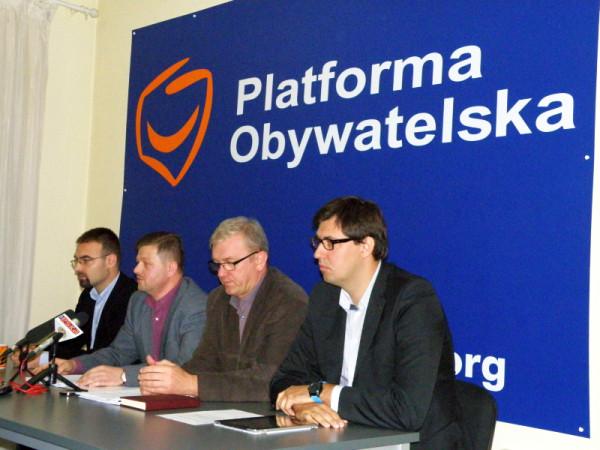 od lewej: Mateusz Tyczyński, Jerzy Zawodnik, Waldemar Kordziński, Konrad Frysztak