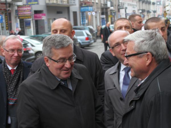 Prezydent Komorowski w rozmowie z Marianem Zielińskim