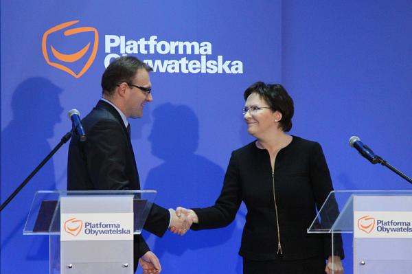 Ewa Kopacz i Radosław Witkowski 