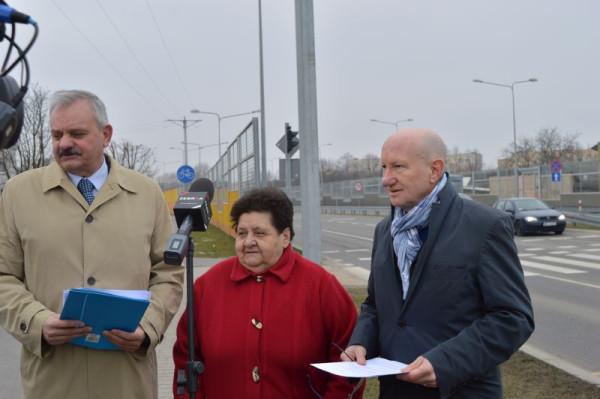 Od lewej: Andrzej Łuczycki, Maria Bienkiewicz, Ireneusz Domański