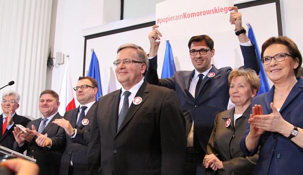 Prezydent RP Bronisław Komorowski w Radomiu, pięć dni przed wyborami prezydenckimi 2015