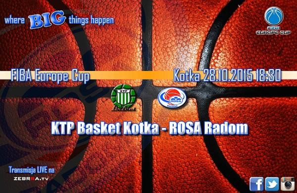 17:30 KTP Basket - Rosa Radom. Foto: RosaSport.pl