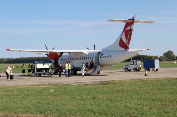 ATR 72 na radomskim lotnisku