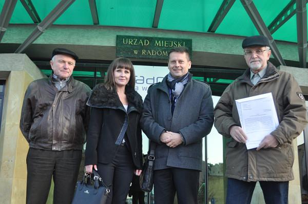 Od lewej: Mieczysław Maciąg, Katarzyna Kalinowska, Wojciech Bernat, Adam Fundowicz