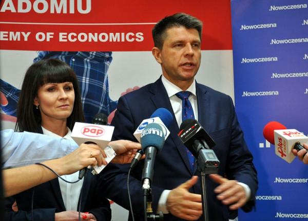 Od lewej: Katarzyna Kalinowska, Ryszard Petru