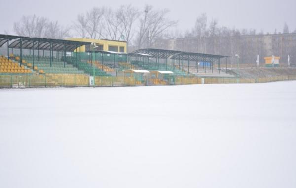 Tak w poniedziałek wyglądało boisko Rozwoju w Katowicach. Foto: Twitter